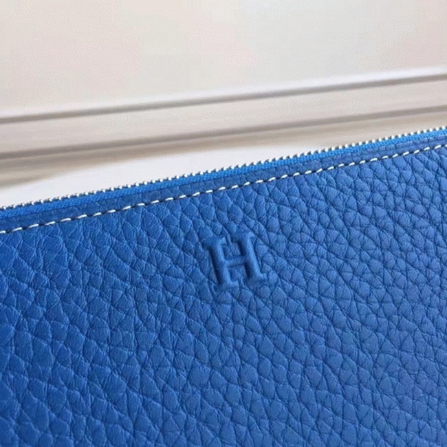 Blue Best Replica H**me5 Wallet Azap Zipped