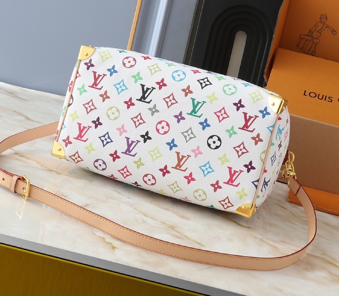 X TM Multicolored Speedy Bandouliere 30 In White