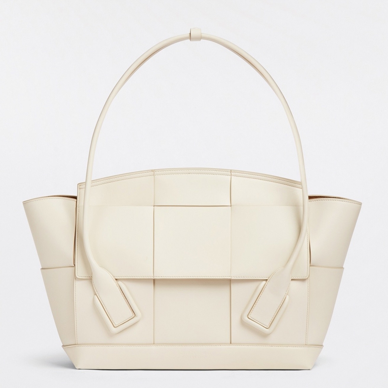 Top Quality Replica B0tt*ga Ven*ta Arco Small Bag In White Intrecciato Calfskin