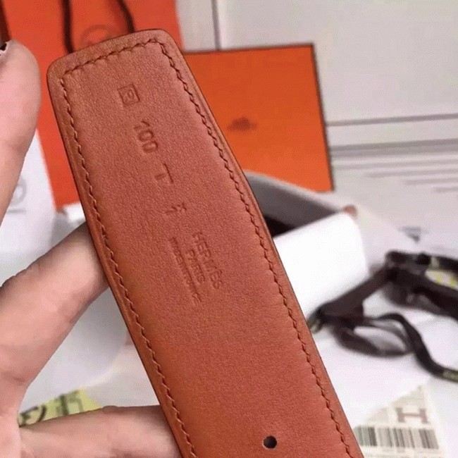 Taupe epsom fake H**me5 belt buckle