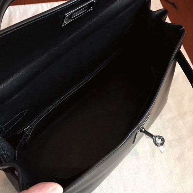 So Black Imitation H**me5 Kelly Retourne 32cm French Style Bag