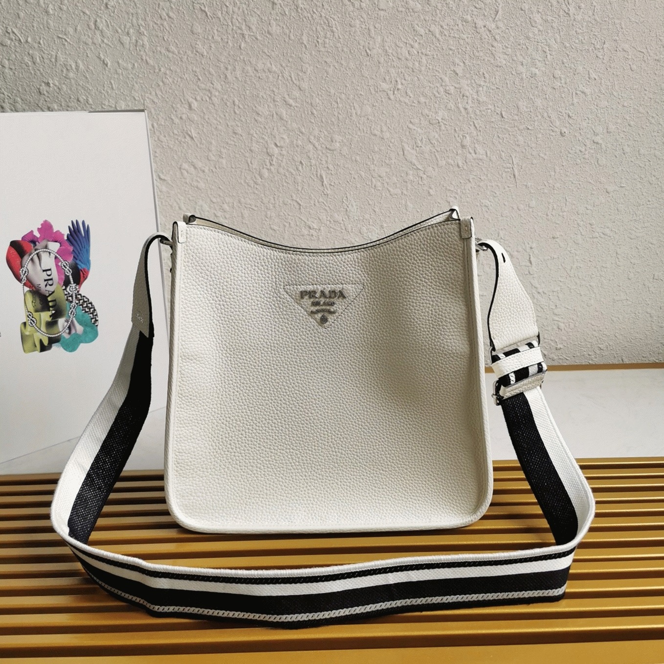 Pra*a Hobo Bag Knockoff in White