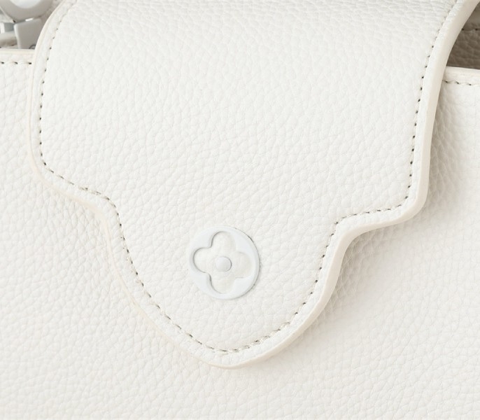L0vis Vvtt0n Capucines East-West Mini Handbag In Optic White