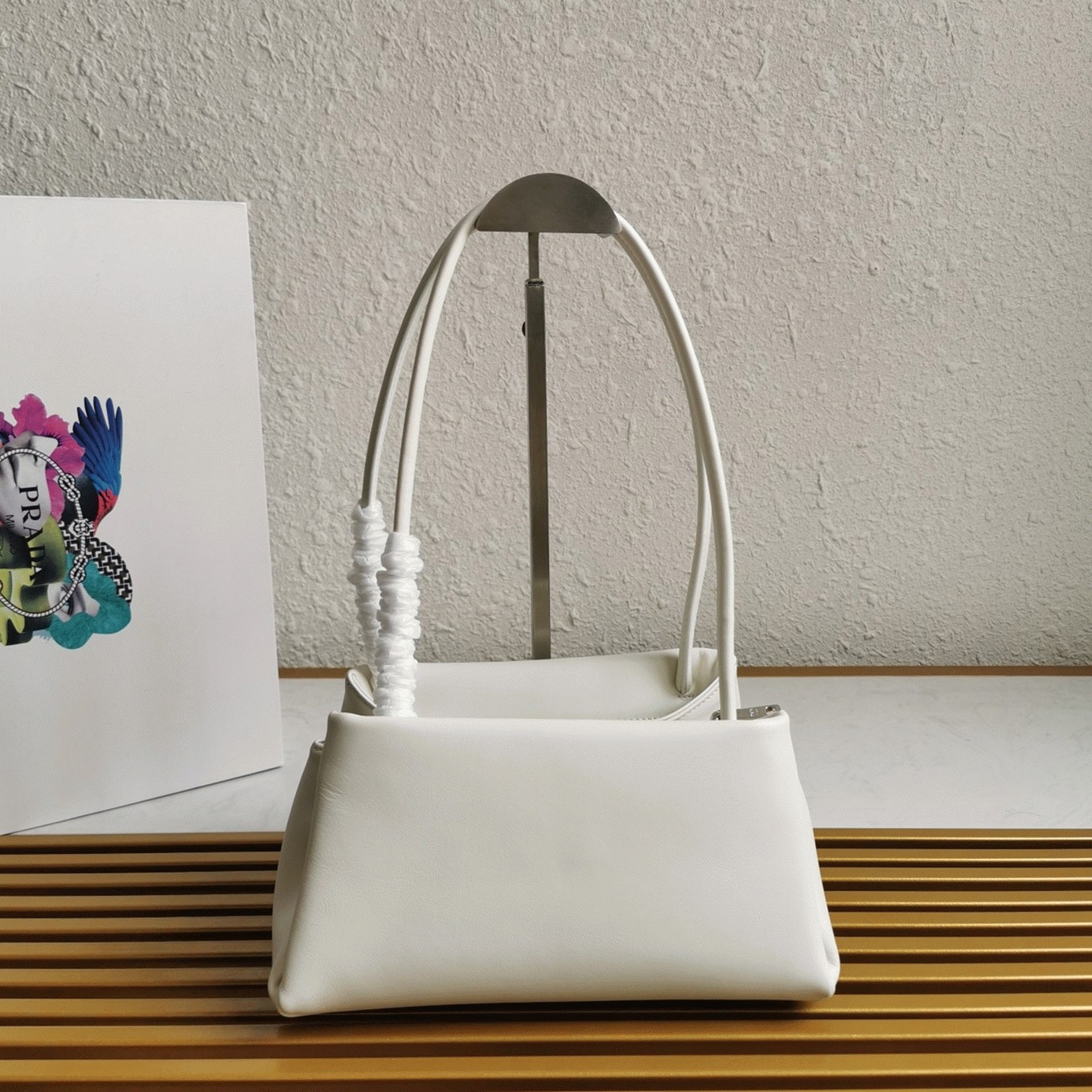 Pra*a S*pernova Small Shoulder Bag Knockoff in White