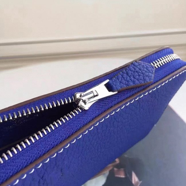Blue Electric Top Replica H**me5 Wallet Azap Zipped