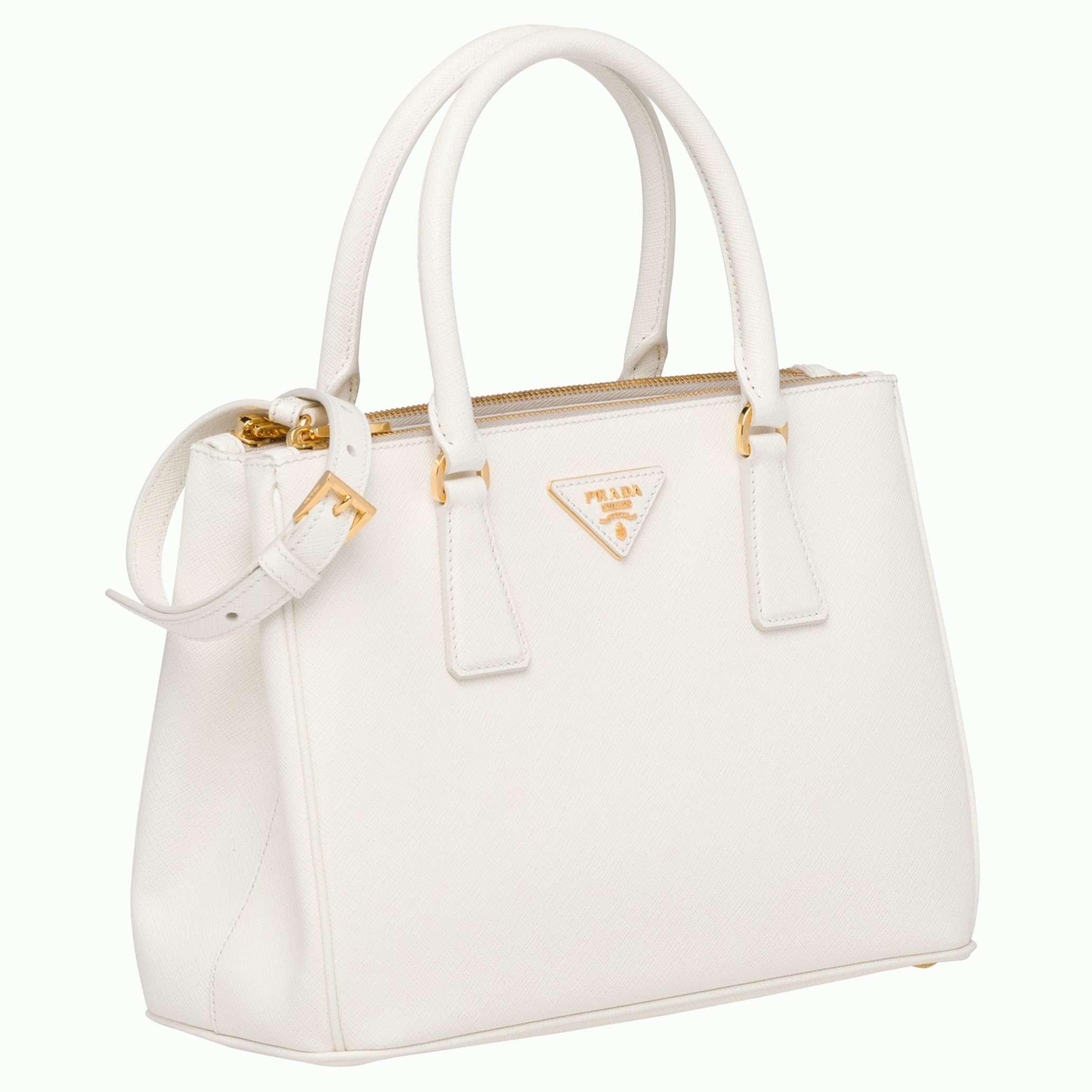 White Pra*a Galleria Medium Bag Replica