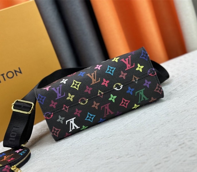 L0vis Vvtt0n X TM Multicolored Onthego PM In Black