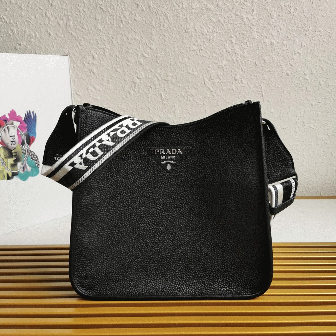 Pra*a Hobo Bag Best Replica in Black