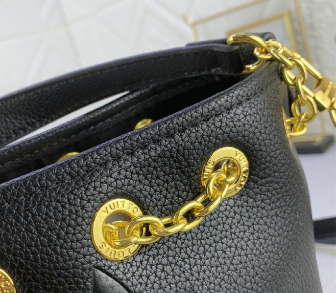 L0vis Vvtt0n Monogram Empreinte Leather Bundle Bag In Black