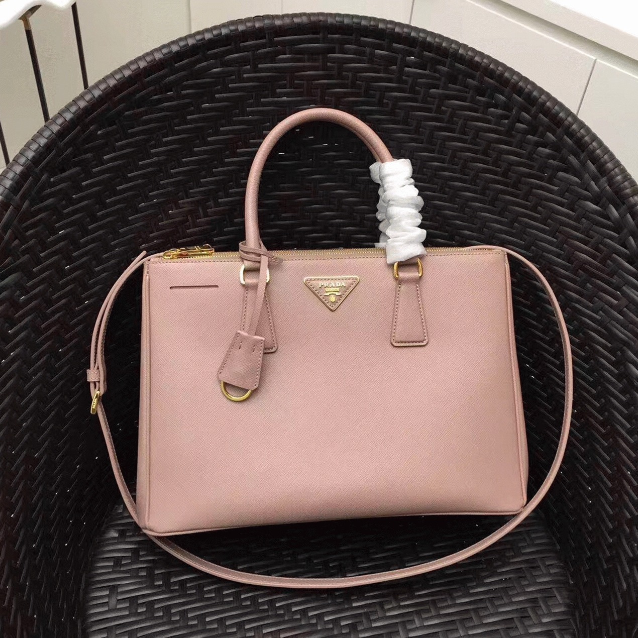 Pink Pra*a Galleria Large Bag Knockoff