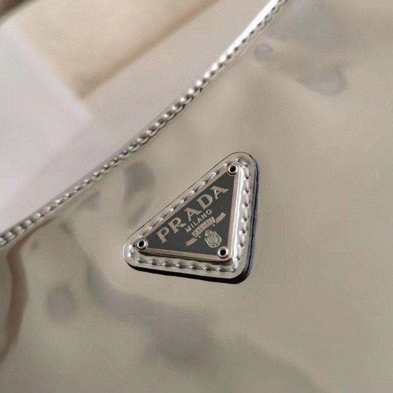 Silver Pra*a Cleo Small Bag Fake