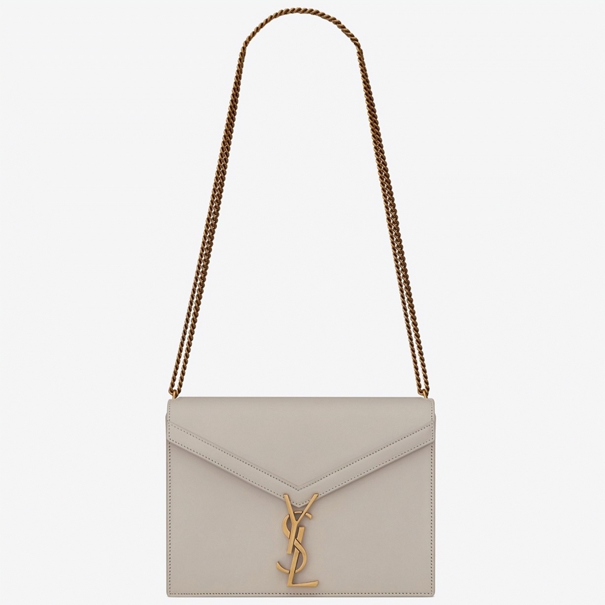 Fake Sa1nt Lau*nt Cassandra Medium Chain Bag White