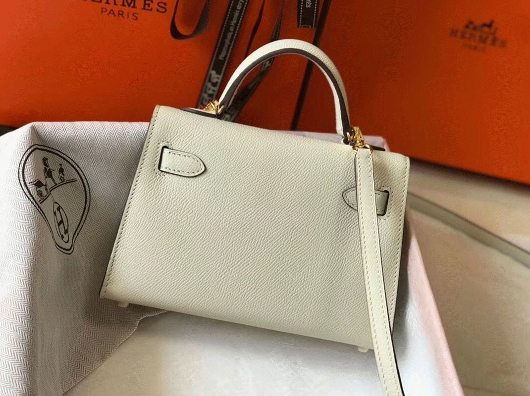 H**me5 Kelly Mini II Bag Replica in White
