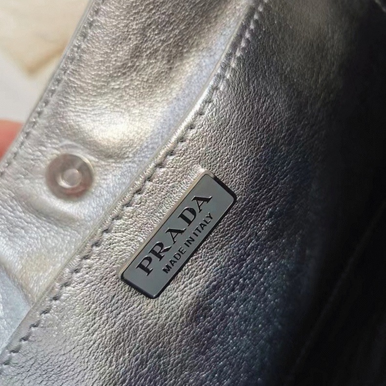 Silver Pra*a Cleo Small Bag Fake
