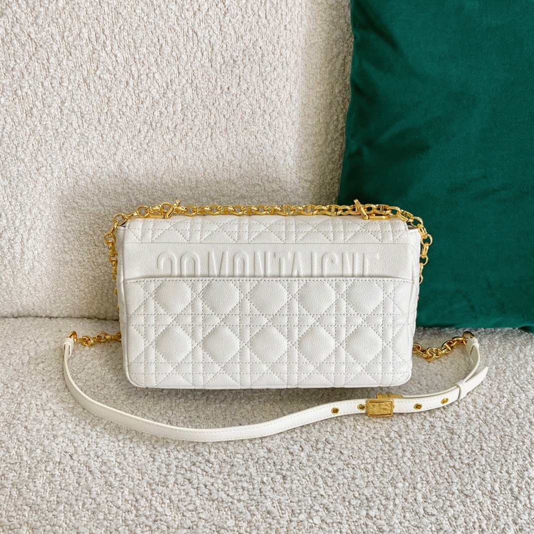 D10r Caro Medium Bag Replica in White