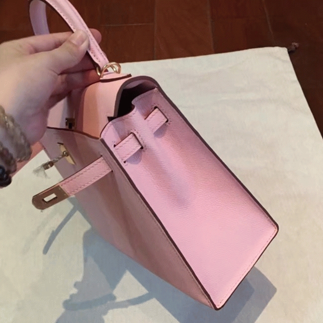 Pink Epsom Replica H**me5 Kelly 25cm Feminine Handbag