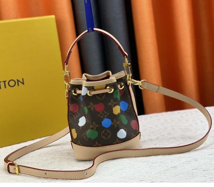 L0vis Vvtt0n X YK Monogram Canvas Nano Noe Bag