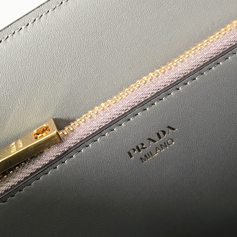Pra*a Monochrome Small Bag Fake in Grey