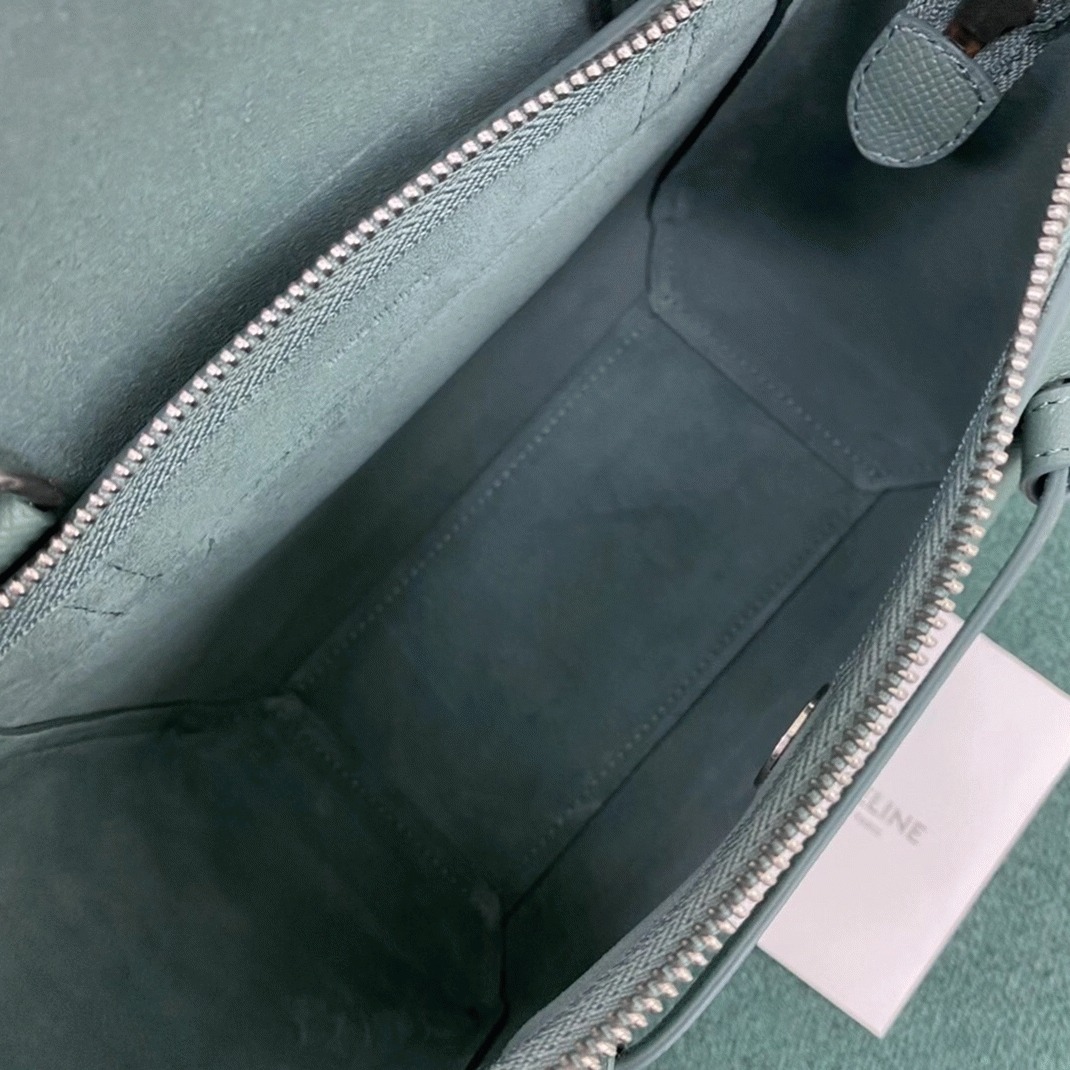 Ce1i*e Belt Nano Bag Fake in Celadon