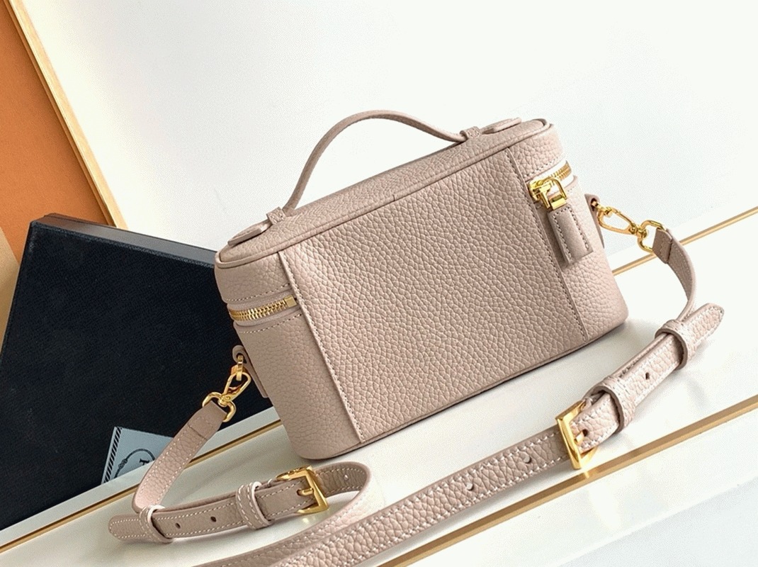 Pra*a Mini Vanity Bag Replica in Light Pink