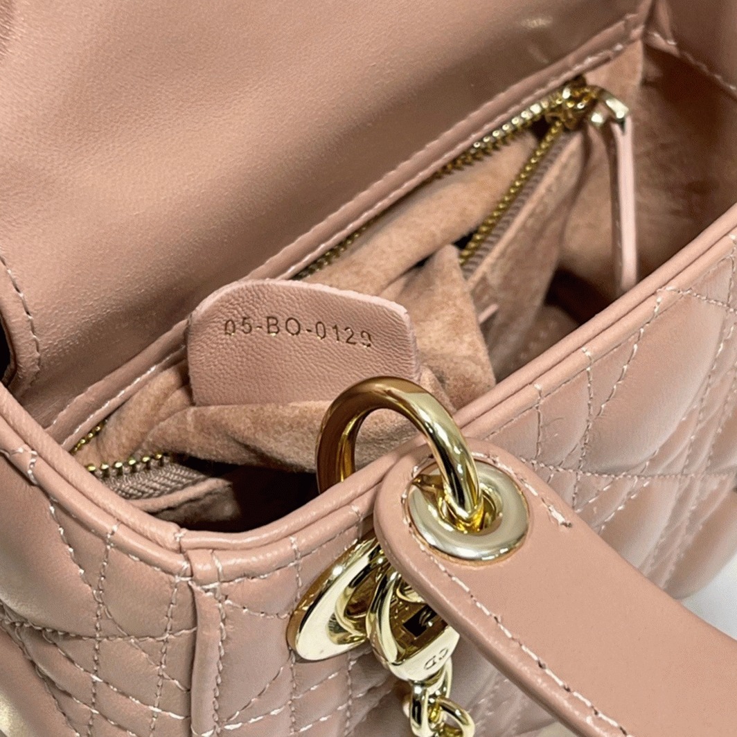 D10r Lady D10r Mini Bag Replica with Chain in Blush
