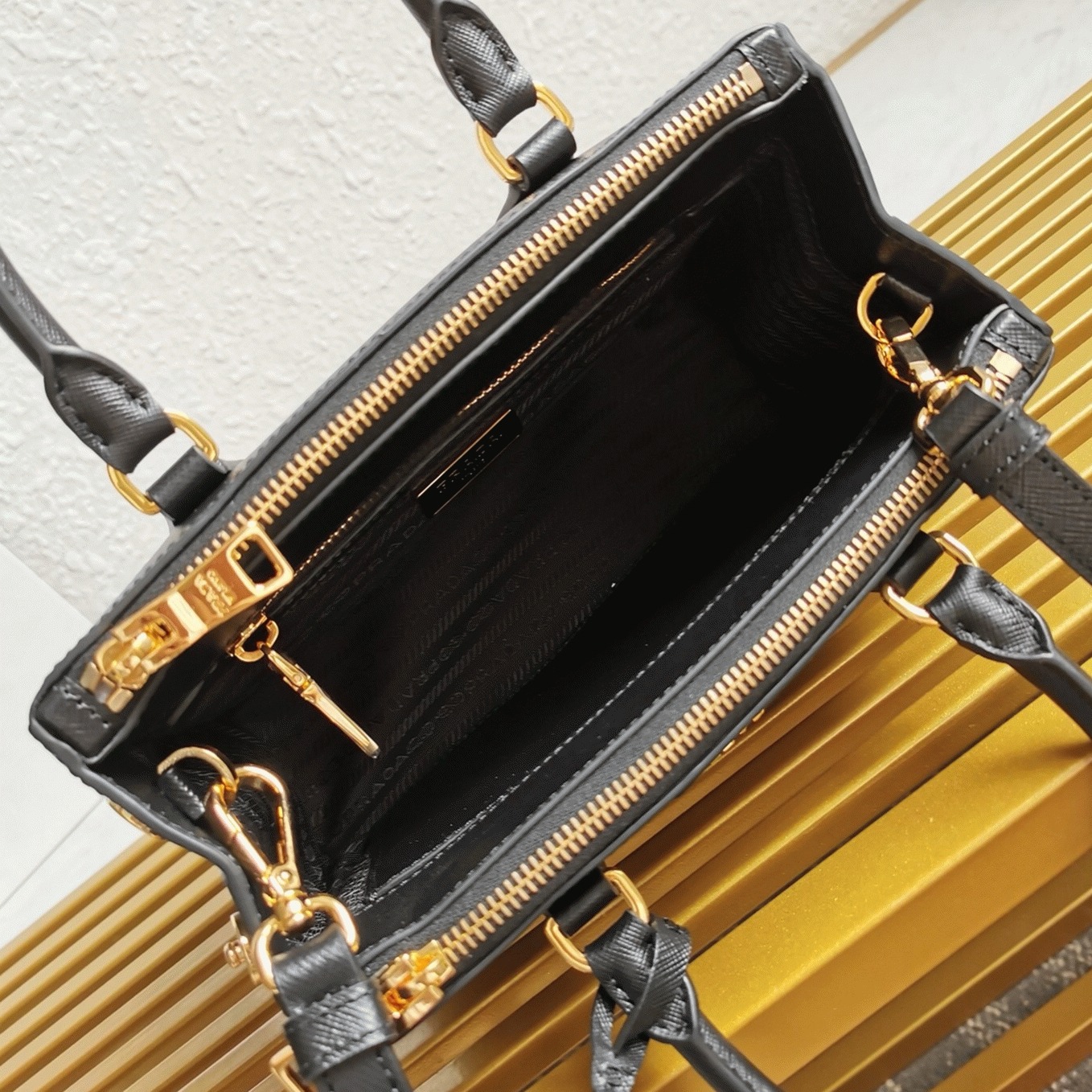 Black Pra*a Galleria Small Bag Fake