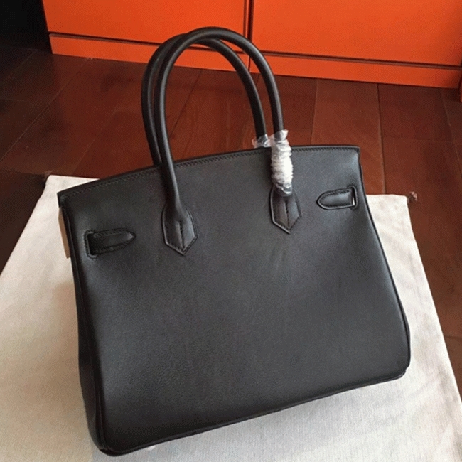 Black Imitation Designer H**me5 Birkin 35cm Purse