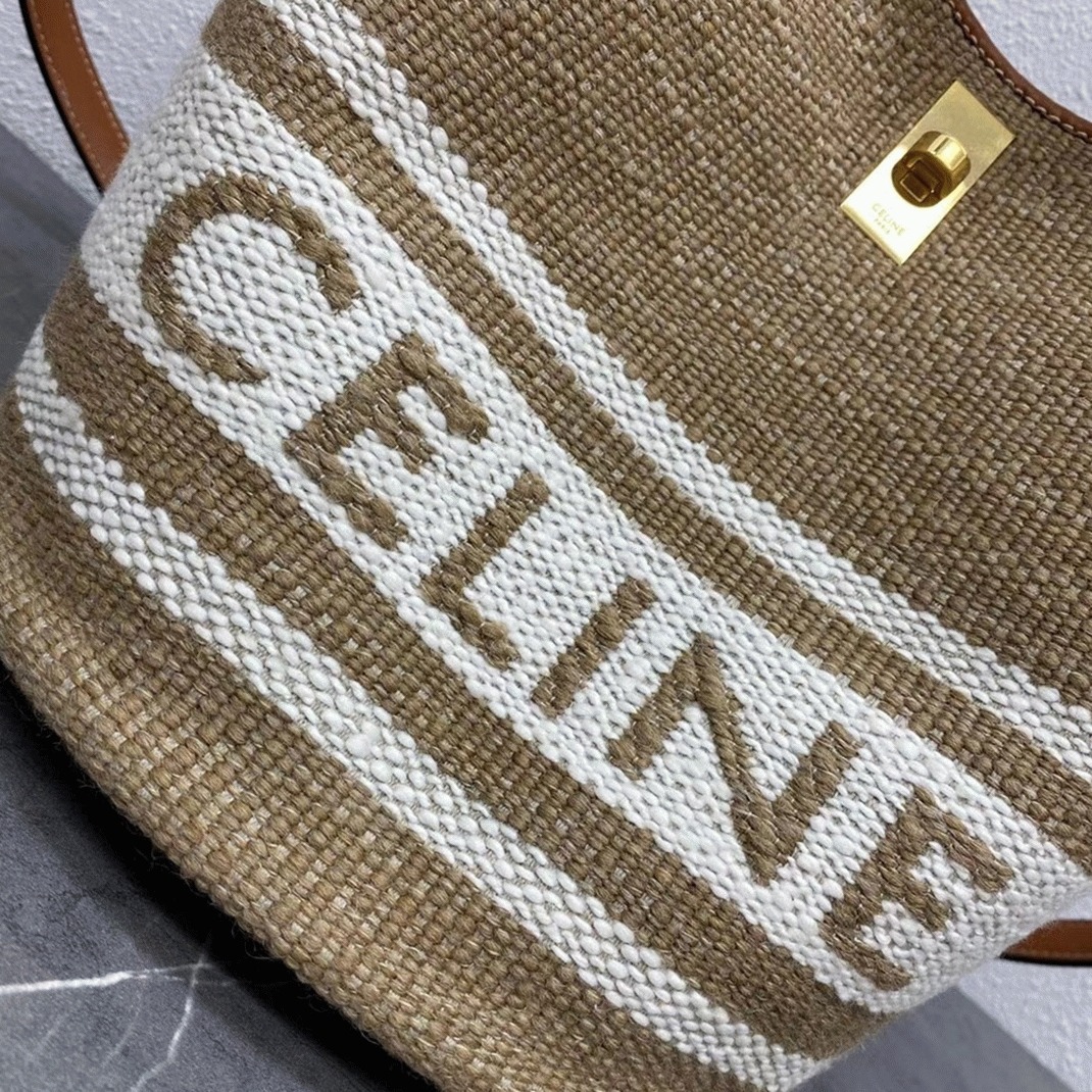 Top Quality Fake Ce1i*e Bucket 16 Bag In Textile with Ce1i*e Logo