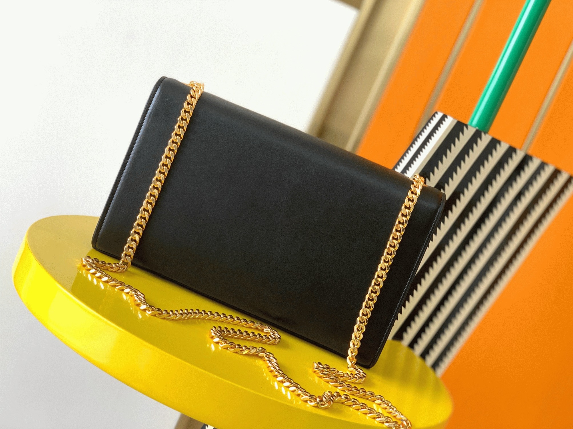 Fake Sa1nt Lau*nt Kate Small Chain Bag Black
