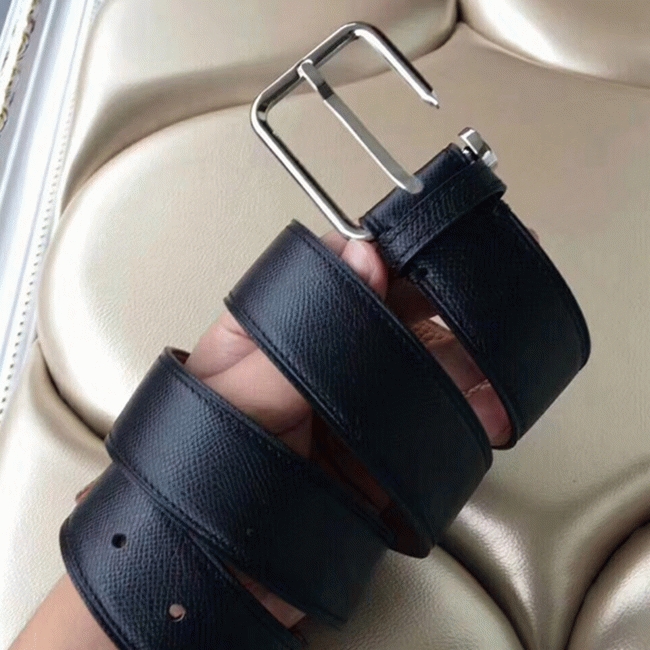 Top-rated fake H**me5 Lennox belt in black