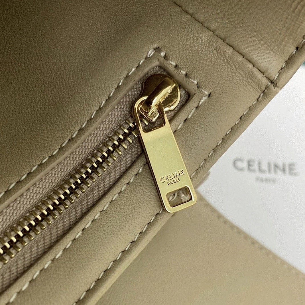 Top Quality Faux Ce1i*e Triomphe Large Bag In Nude