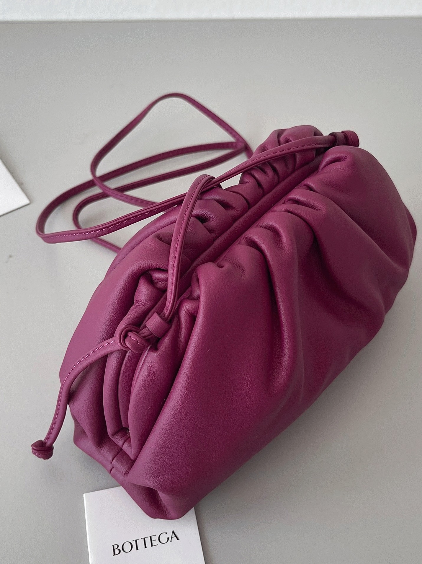 Replica B0tt*ga Ven*ta Mini Pouch with Strap Cinnabar