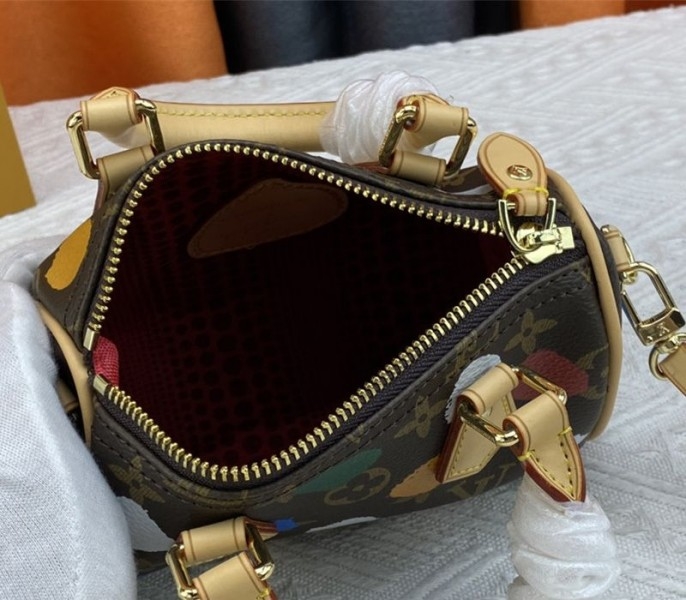 L0vis Vvtt0n X YK Monogram Canvas Nano Speedy Handbag