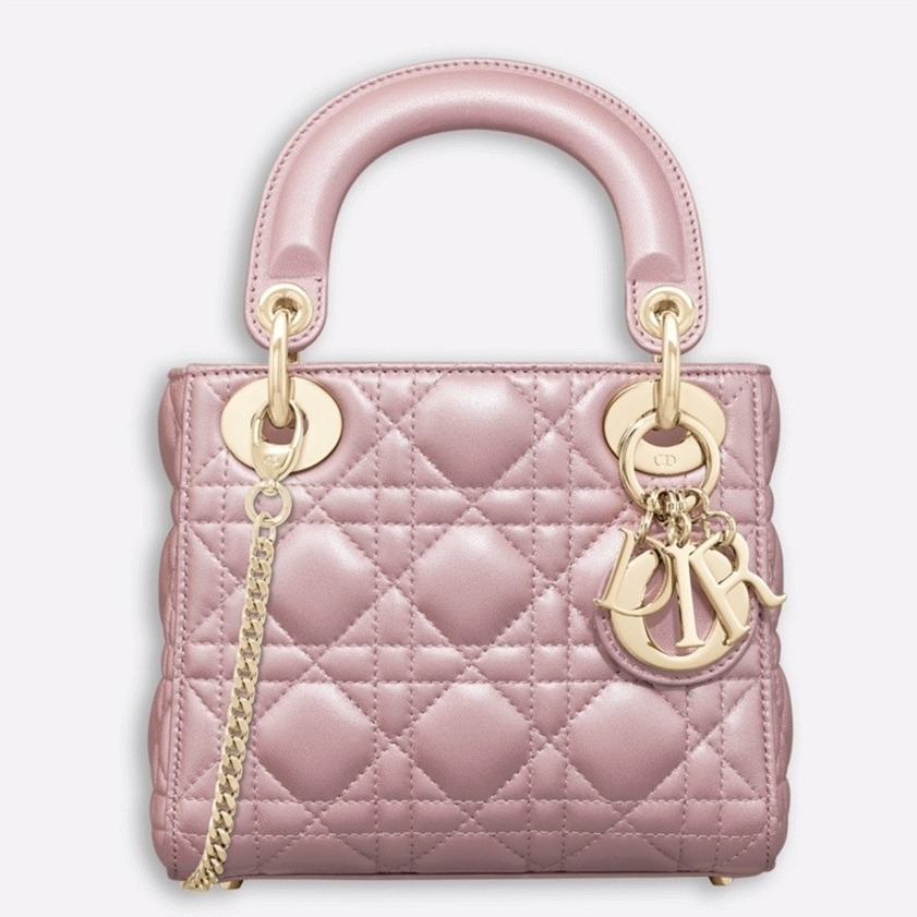 D10r Lady D10r Mini Bag Fake in Lotus Pearlescent Lambskin