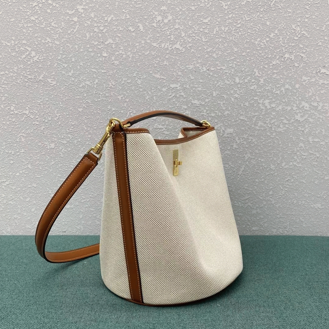 Top Quality Replica Ce1i*e Bucket 16 Bag In Textile and Calfskin