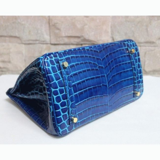 Electric Blue H**me5 Birkin 30cm Top-Grade Replica Purse