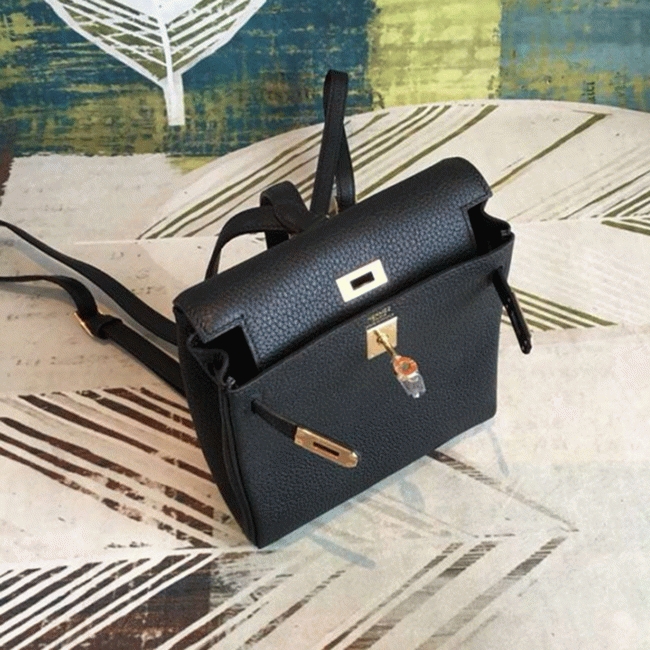 Black Clemence Knockoff H**me5 Kelly Ado PM Everyday Backpack