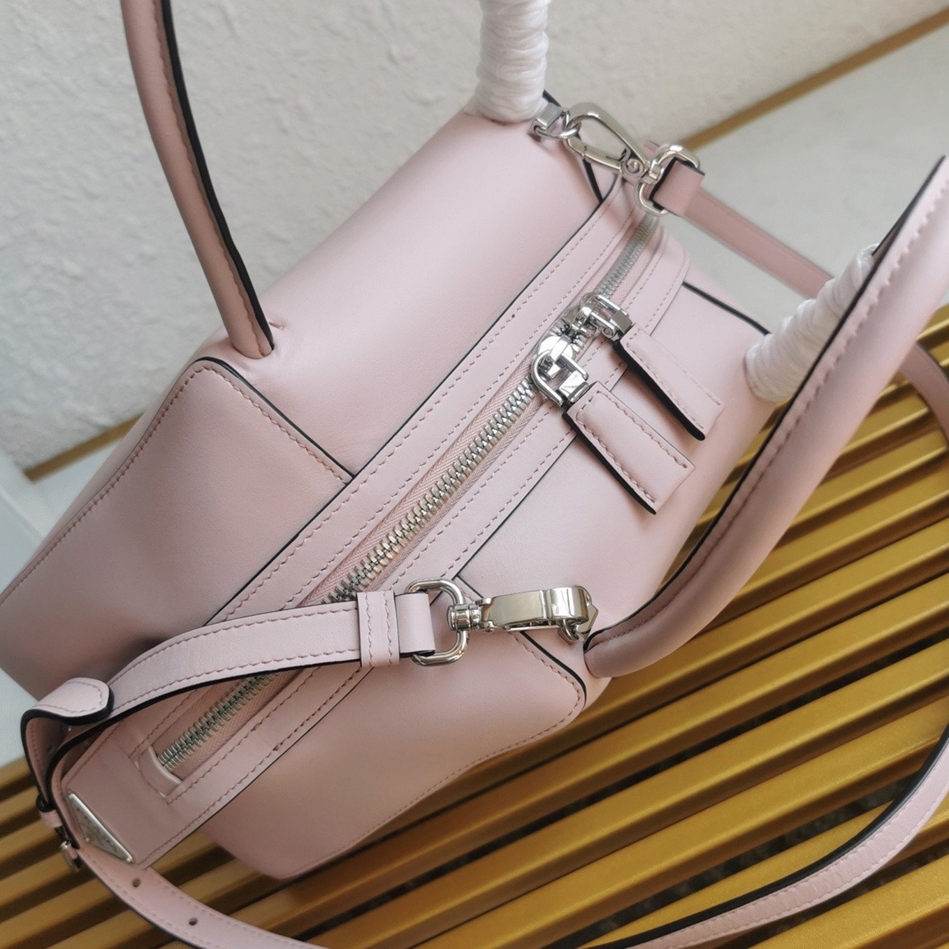 Pra*a S*pernova Small Top Handle Bag Knockoff in Pink