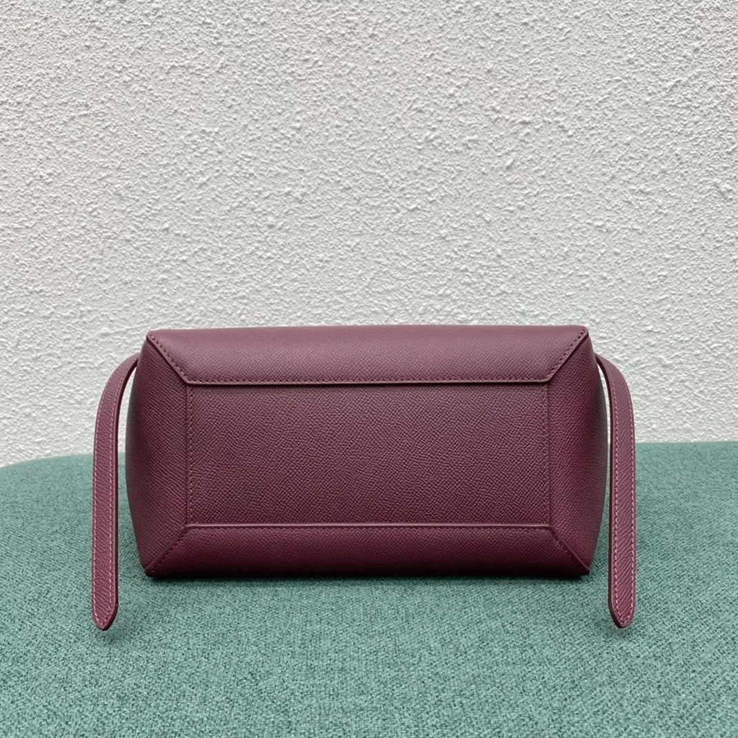 Ce1i*e Micro Belt Bag Knockoff in Bordeaux