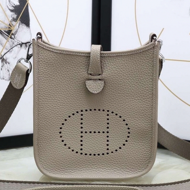 Grey Evelyne II TPM Bag Replica 1:1 H**me5 Mini Shoulder Tote