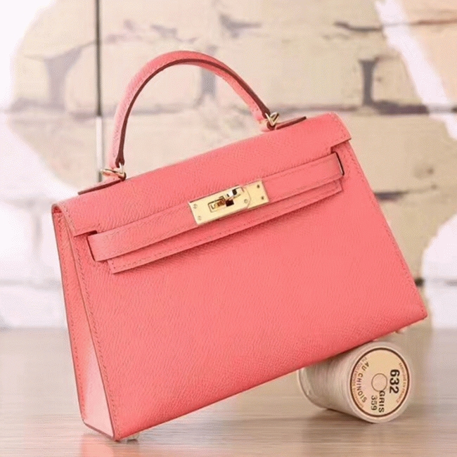 Flamingo Epsom Imitation Budget H**me5 Kelly 20cm Purse