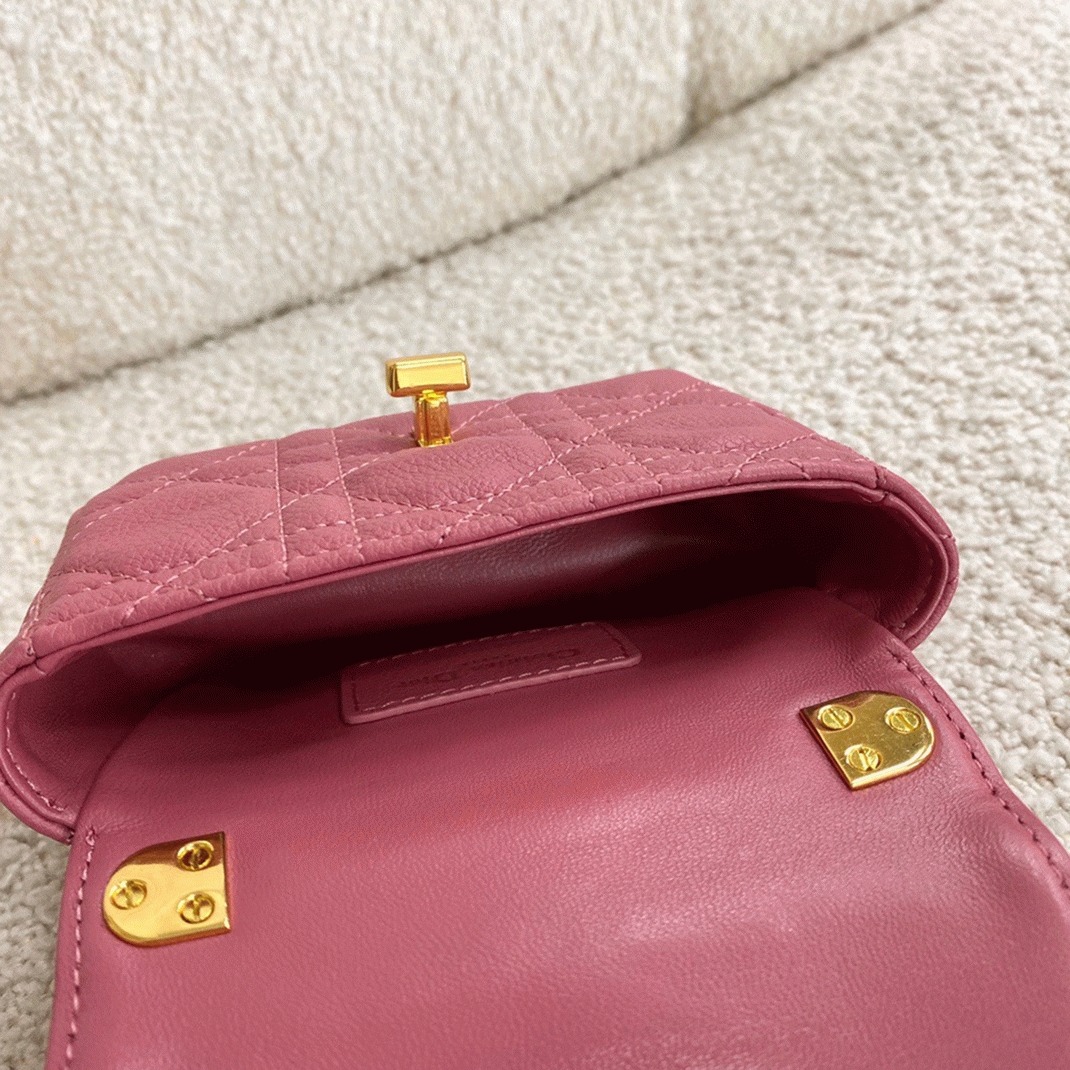 D10r Caro Micro Bag Fake in Pink