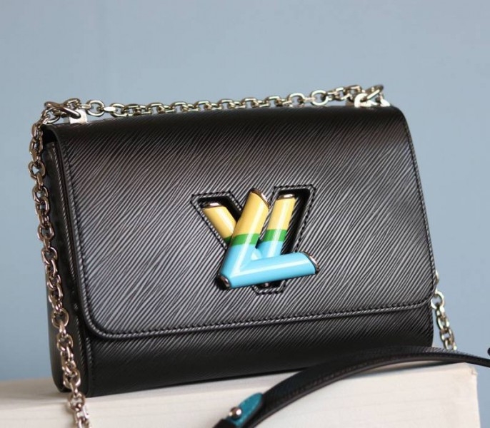 L0vis Vvtt0n Epi Leather Twist MM Limited Edition Bag In Black