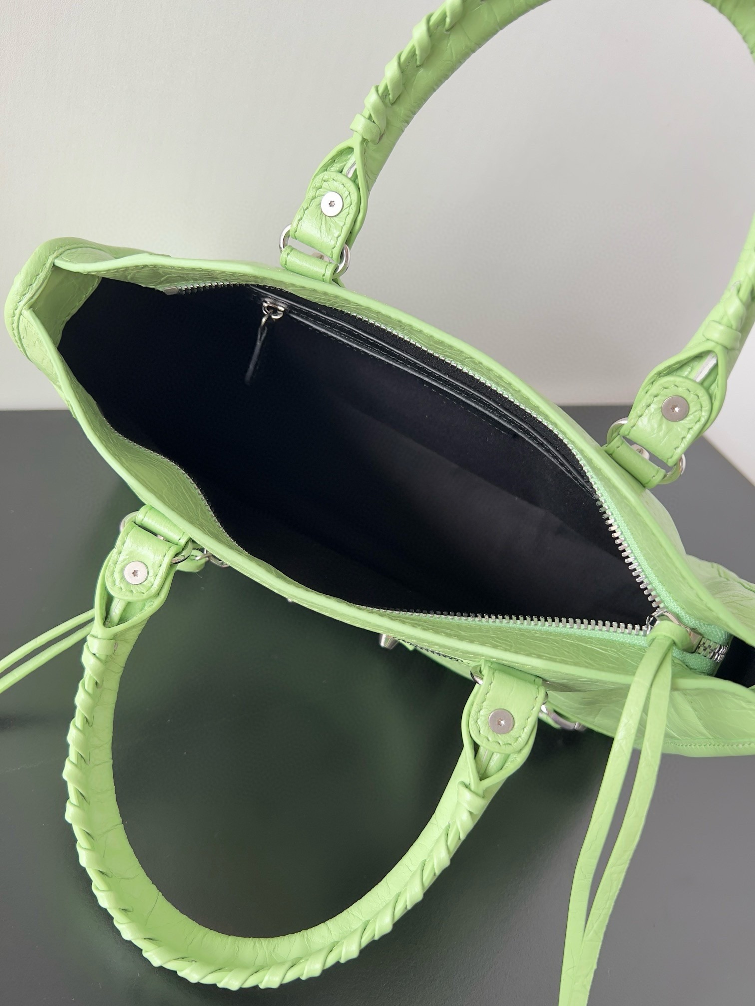 Knockoff Ba1en*iaga Le City Small Bag Green Arena Lambskin