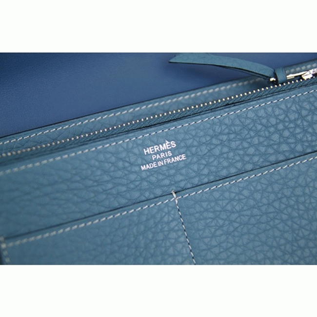 Jean blue replica H**me5 Dogon combine wallet