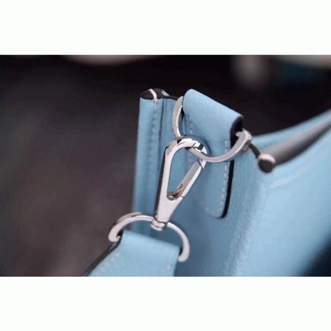 Light Blue Evelyne III PM Bag Designer Replica H**me5 Soft Hue Tote