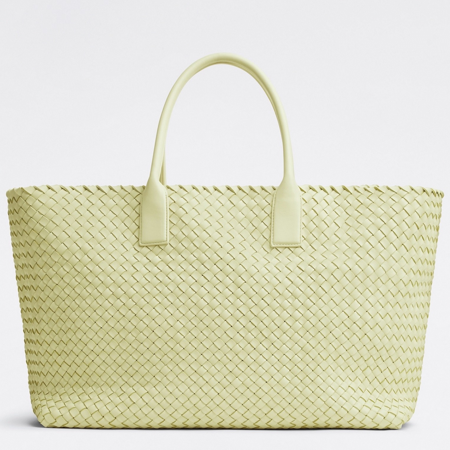 Top Quality Fake B0tt*ga Ven*ta Cabat Large Bag In Zest Washed Intrecciato Lambskin