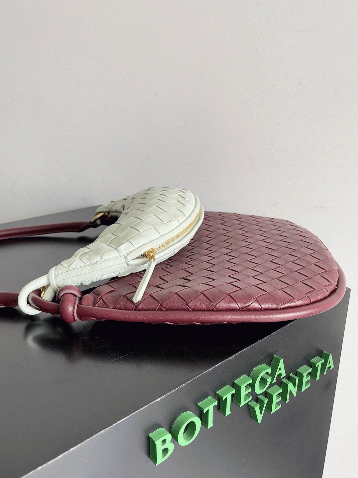 Replica B0tt*ga Ven*ta Gemelli Medium Bag Barolo/Glacier