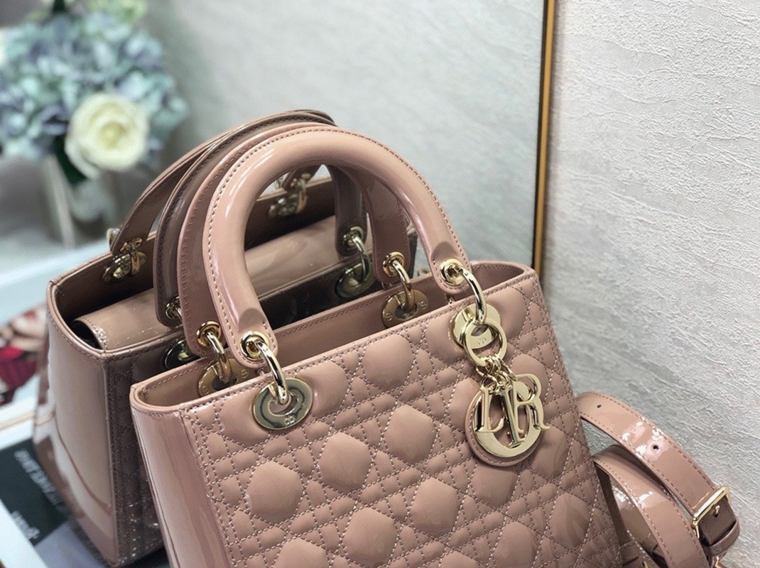 D10r Lady D10r Medium Bag Replica in Blush