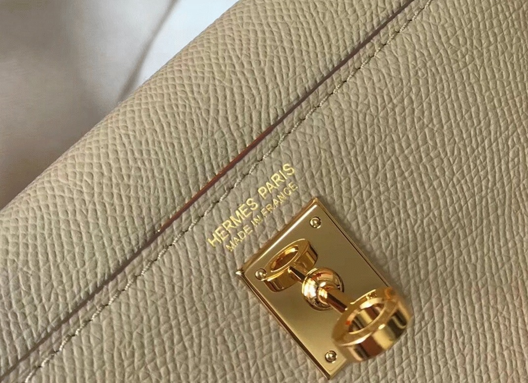 H**me5 Kelly Mini II Bag Fake in Gris Tourterelle